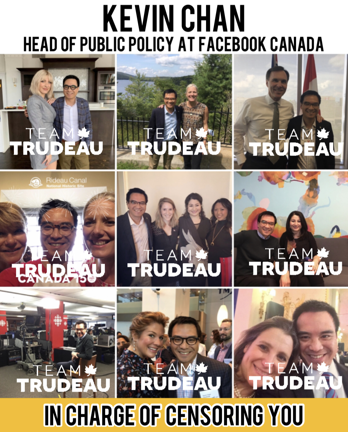 Kevin Chan is Team Justin Trudeau Censorship