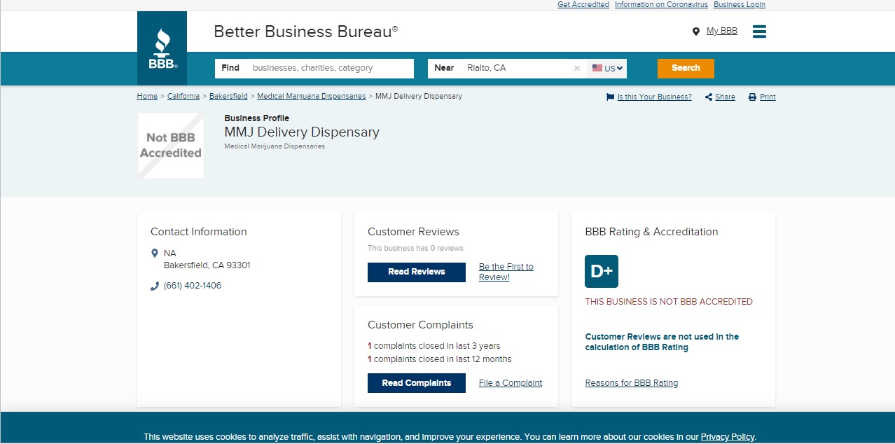 BBB profile checked before placing order