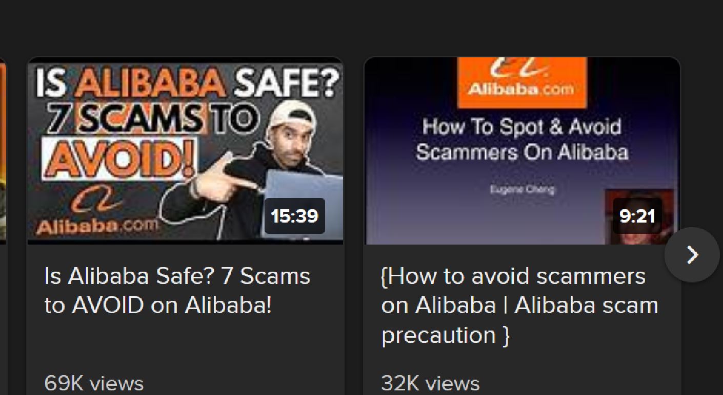 Alibaba scams
