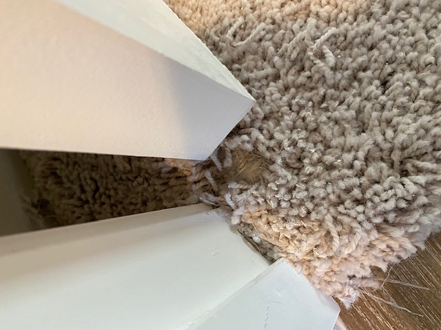 Large hole in new carpet