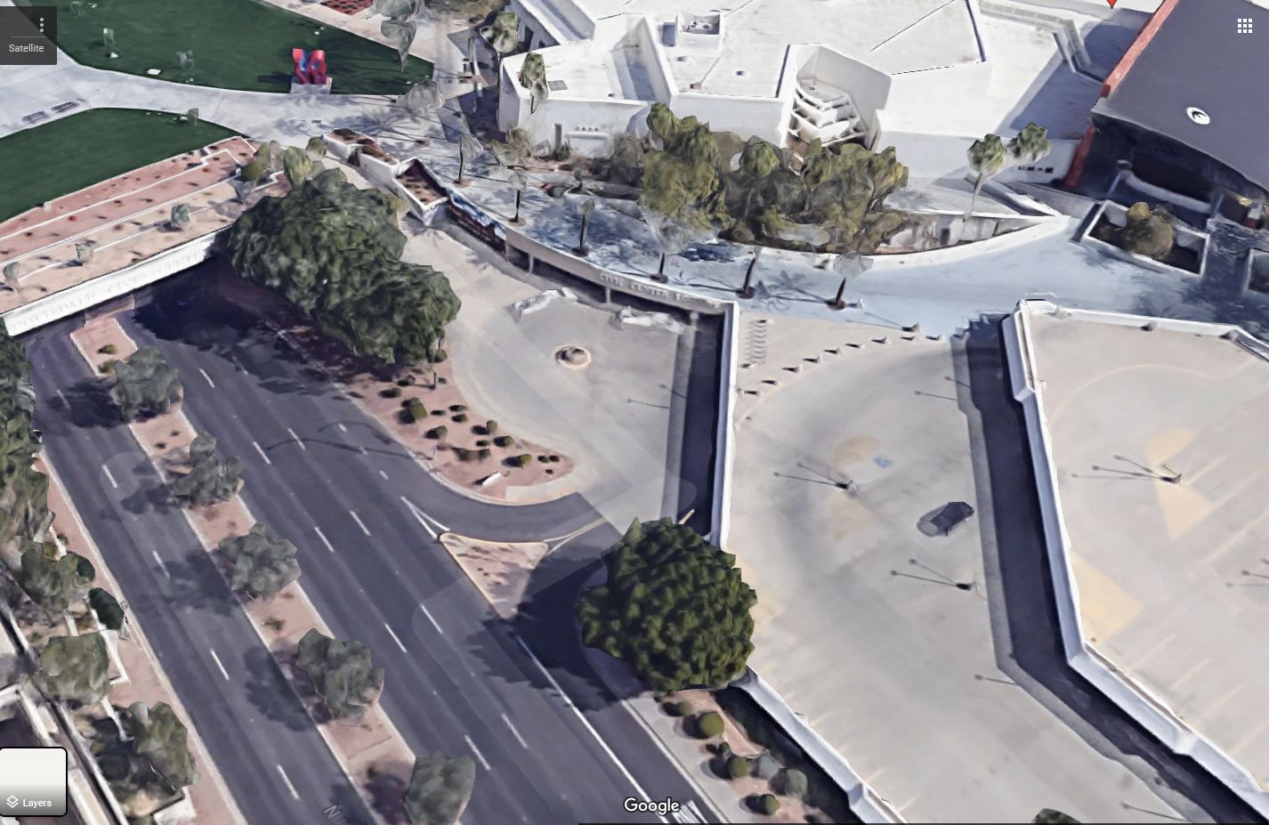 Scottsdale Library from above.
