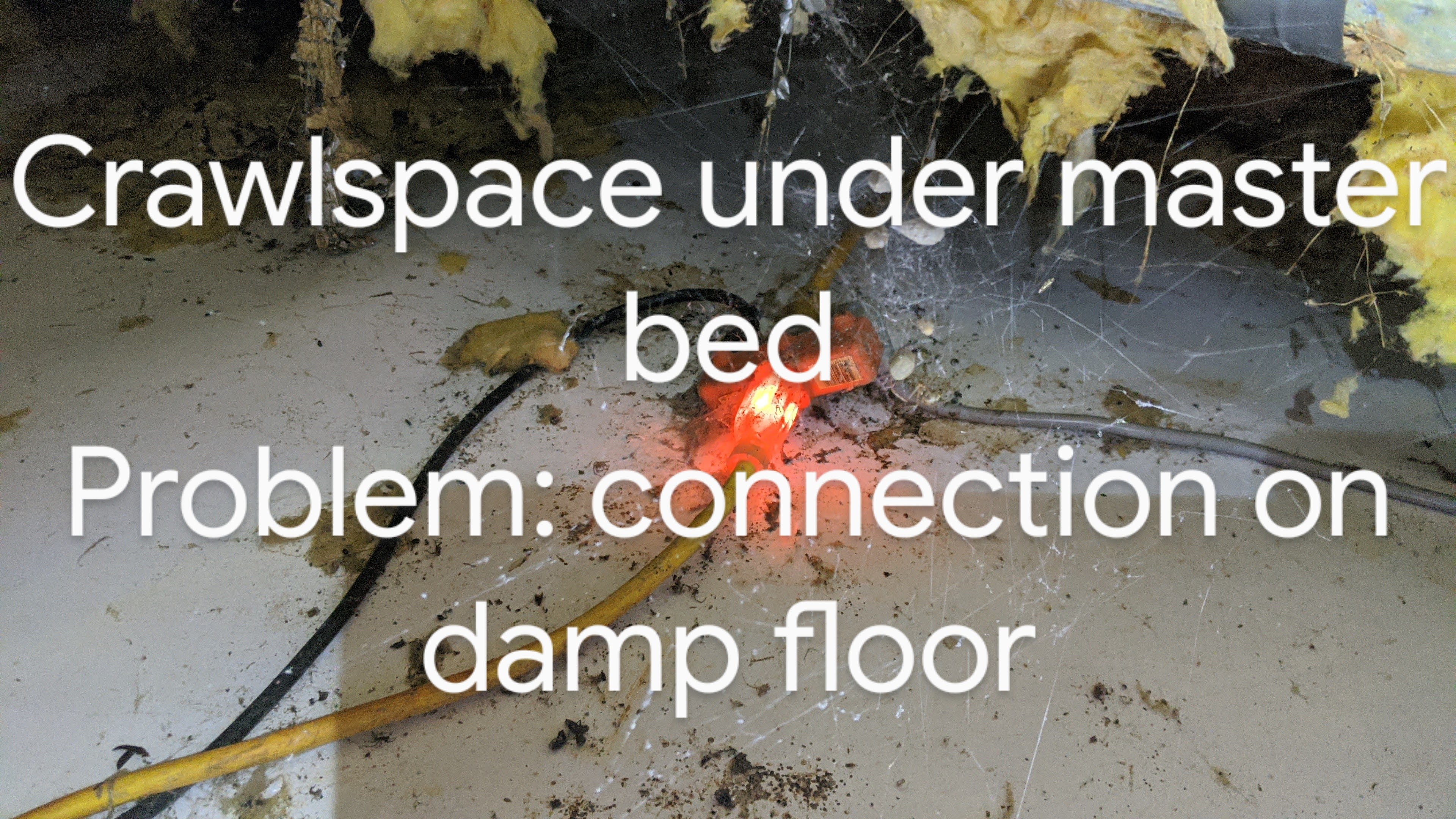 Crawlspace under master bed
