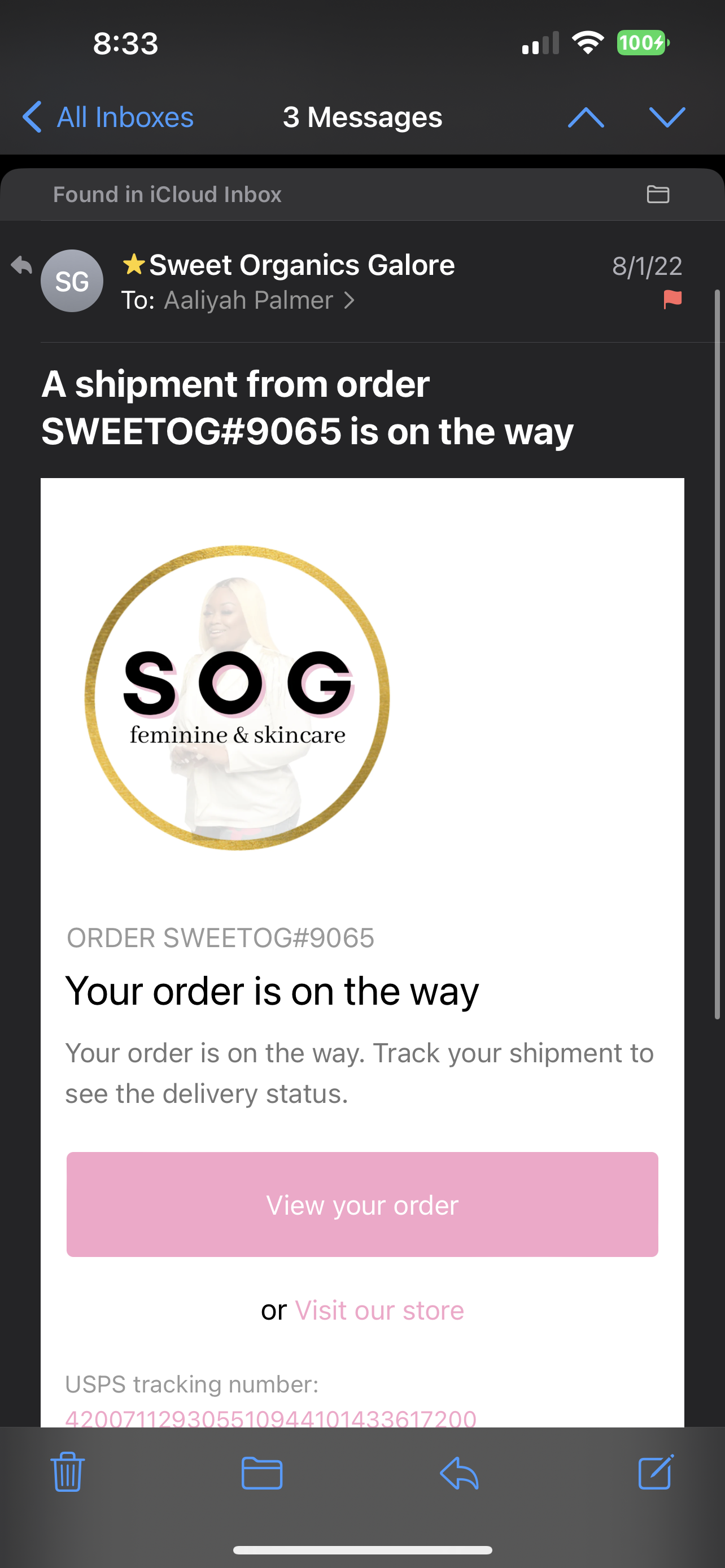 About my order 