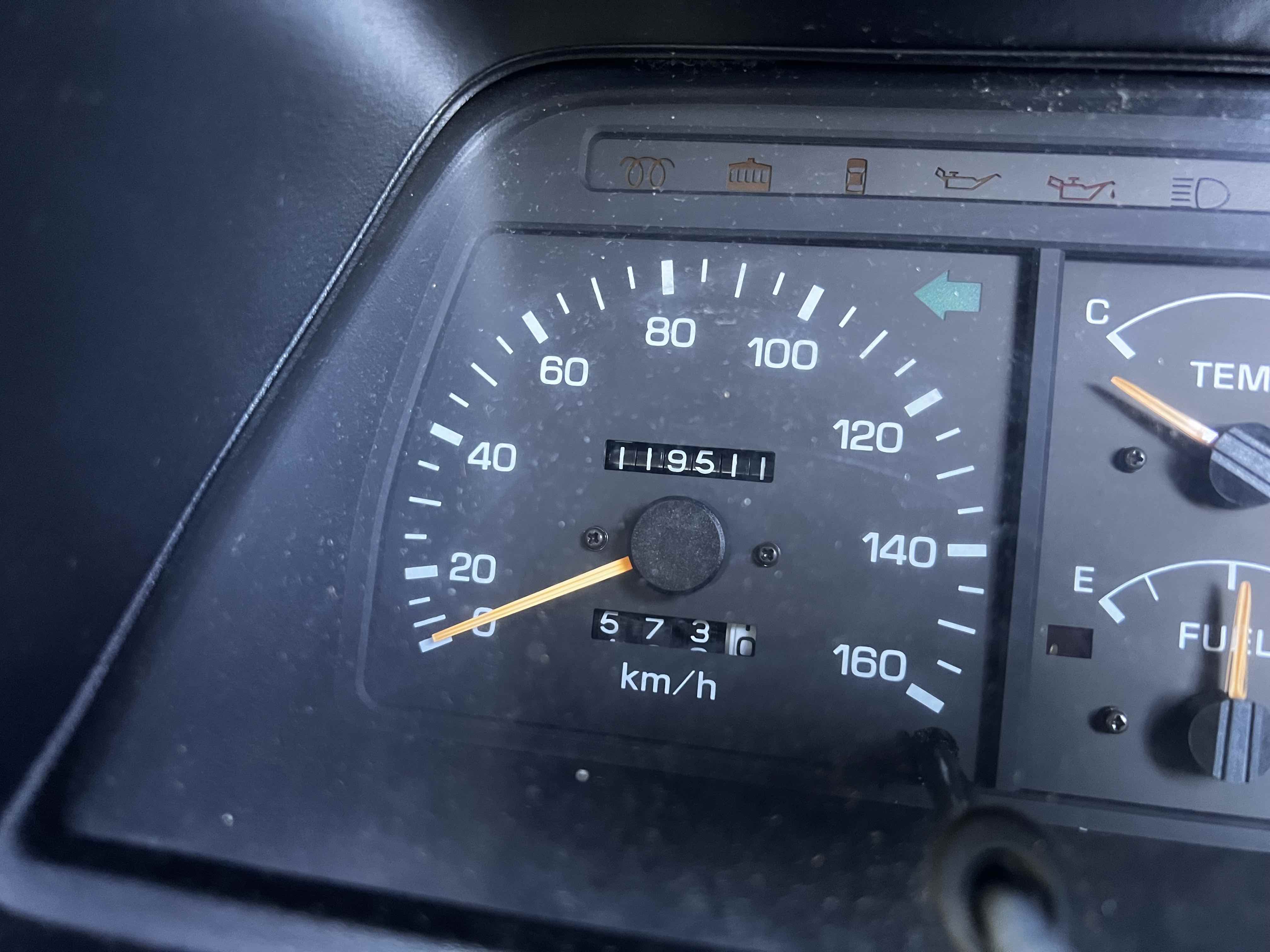 Actual mileage - van driven over 150 miles 
