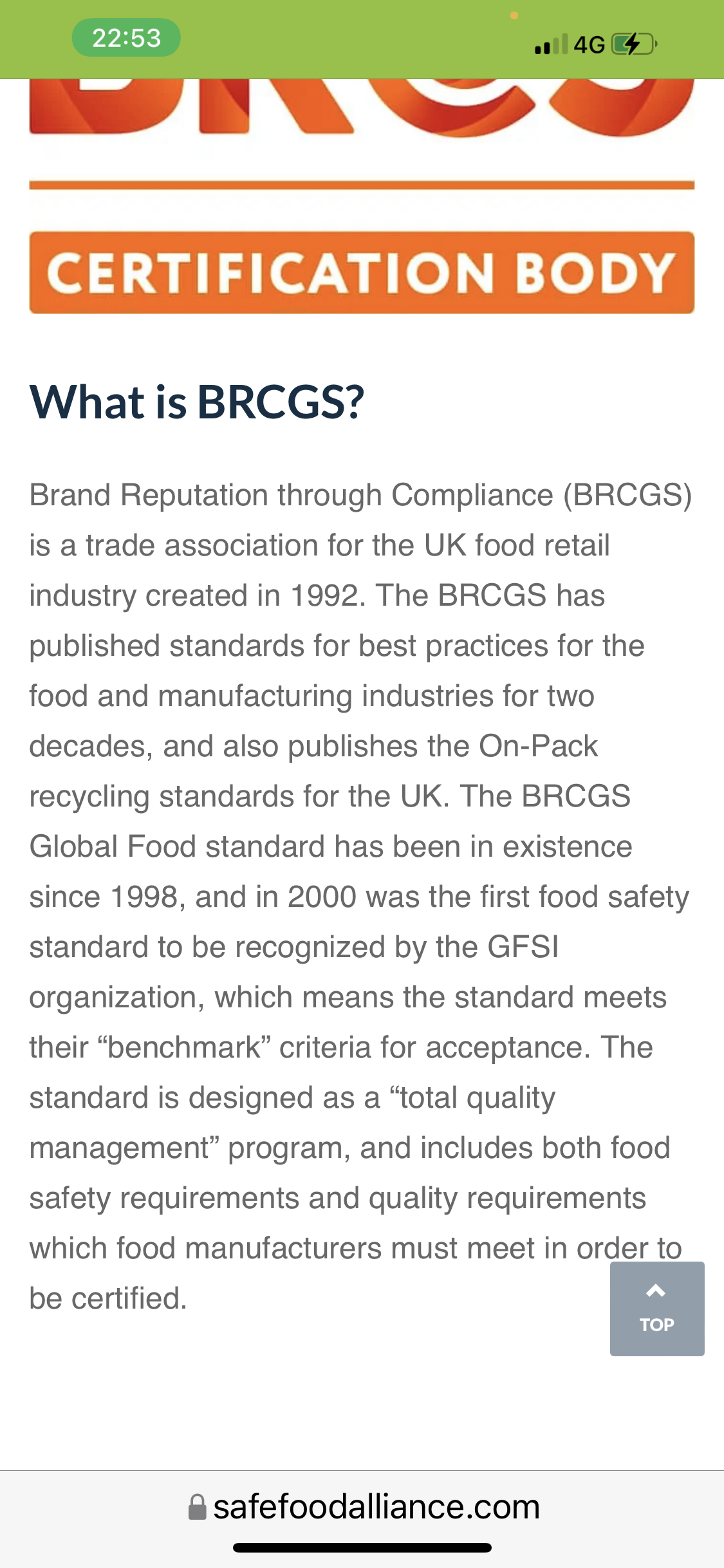 BRGS UK on the goddess prebiotic label fake