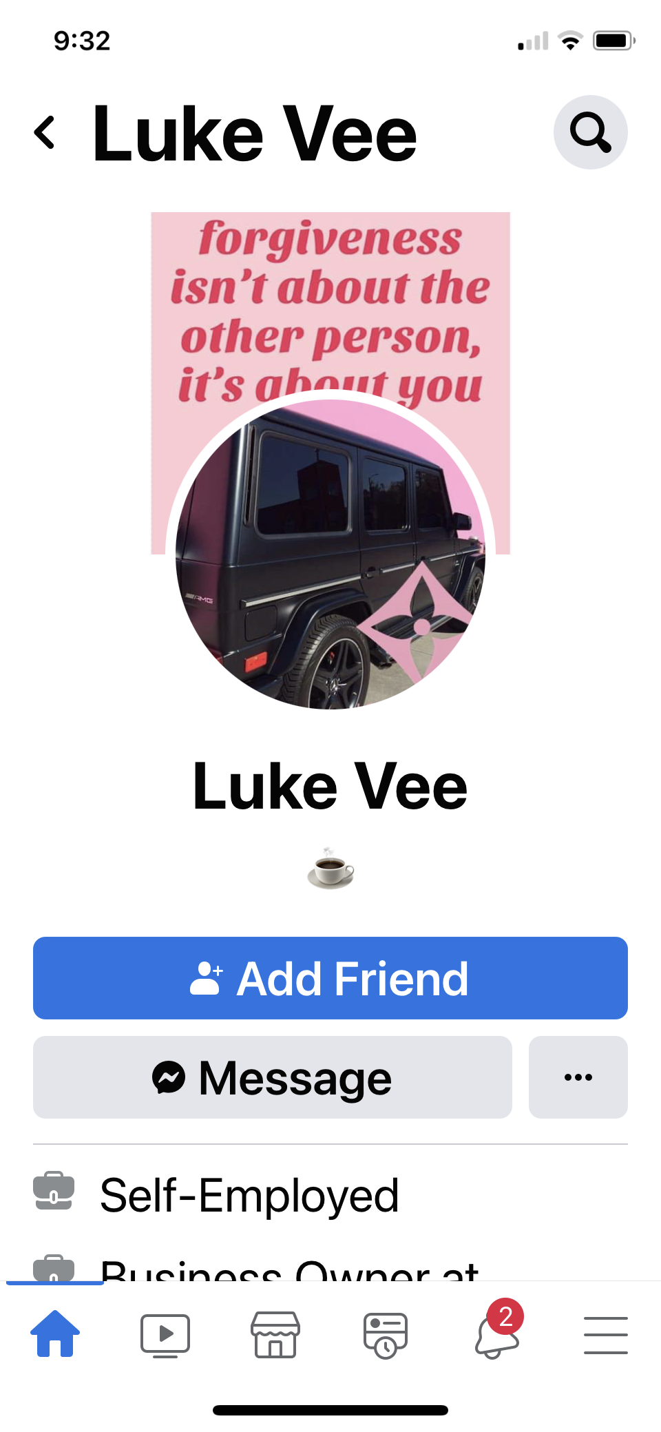Luke Facebook page