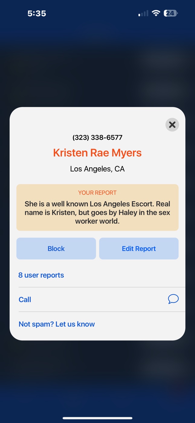 more about her number report 