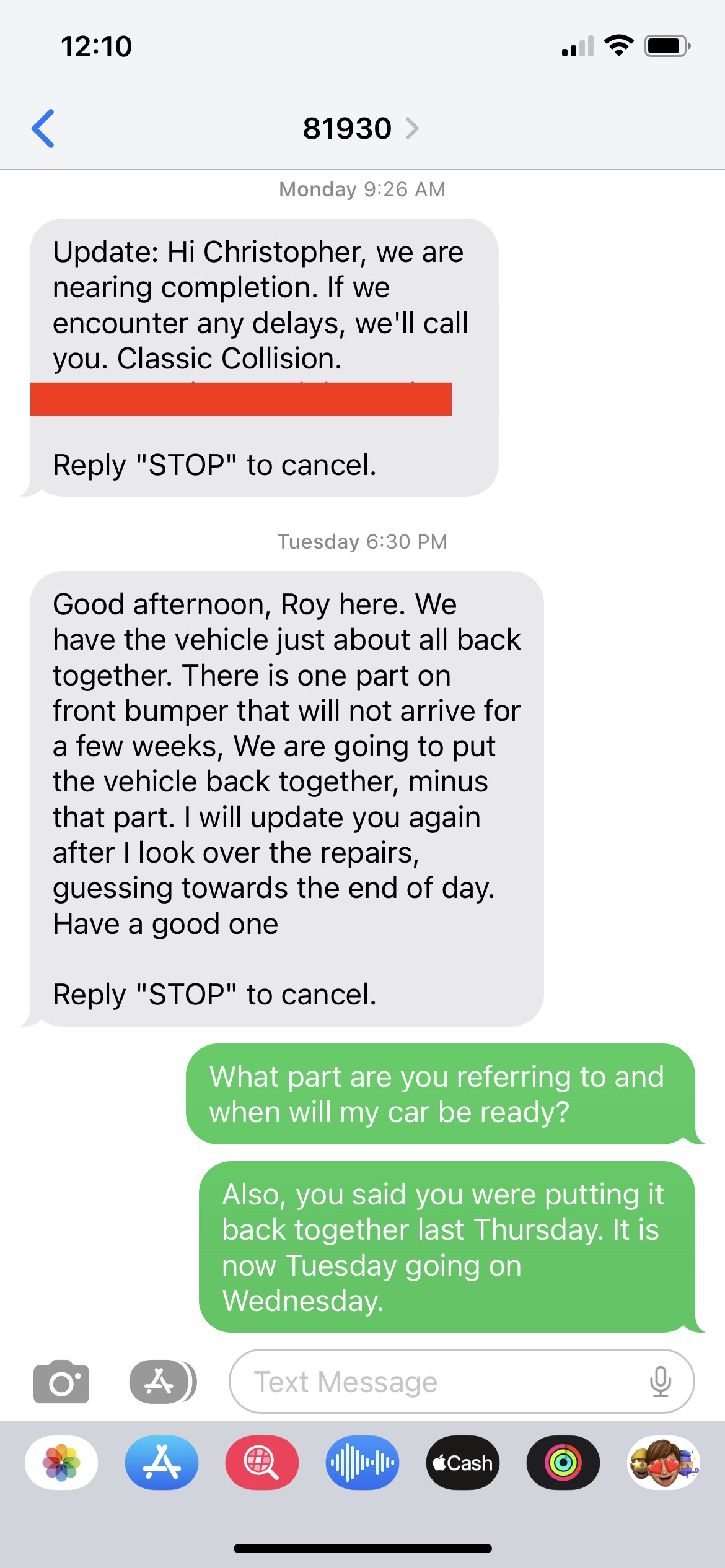 GEICO and Classic Collission Conversation
