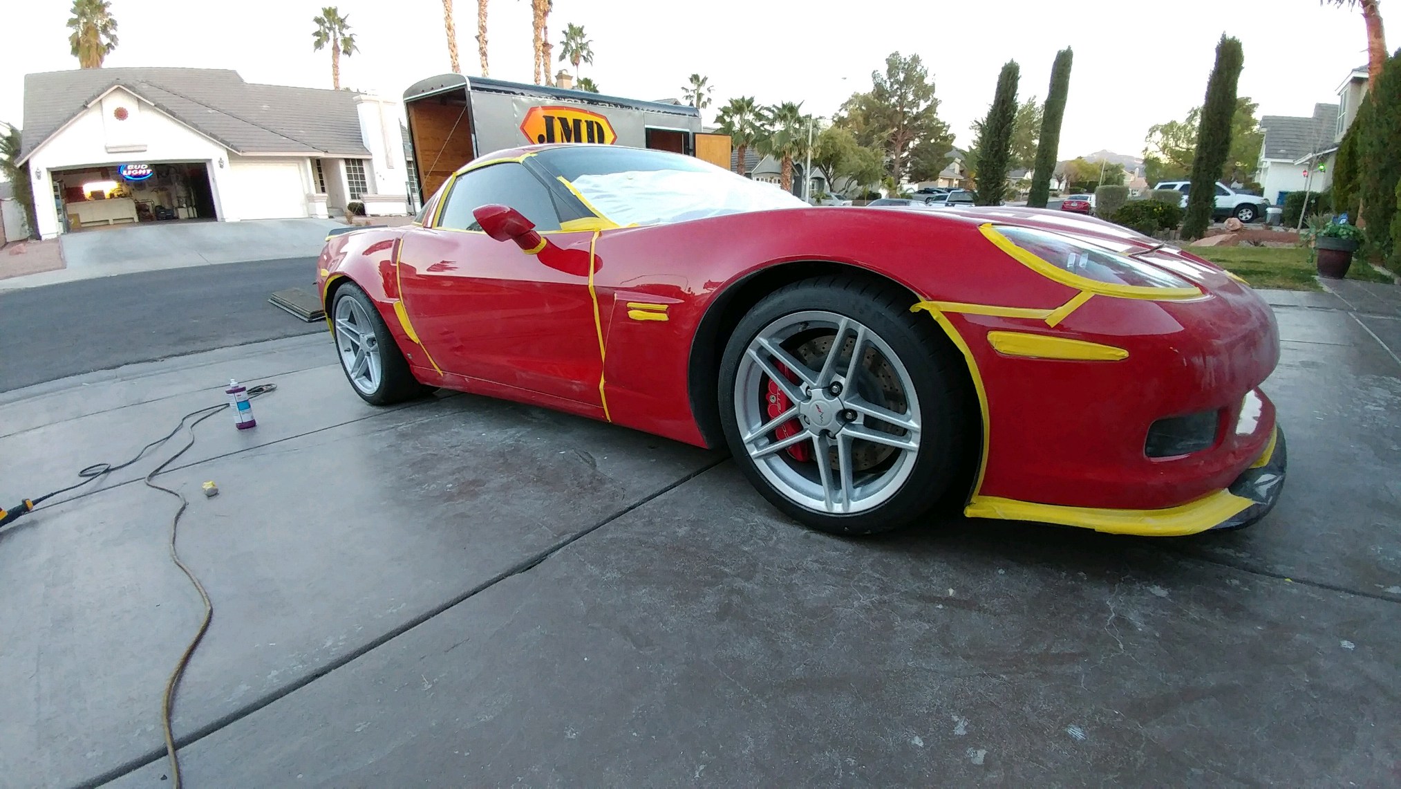 Corvette paint correction gone bad!