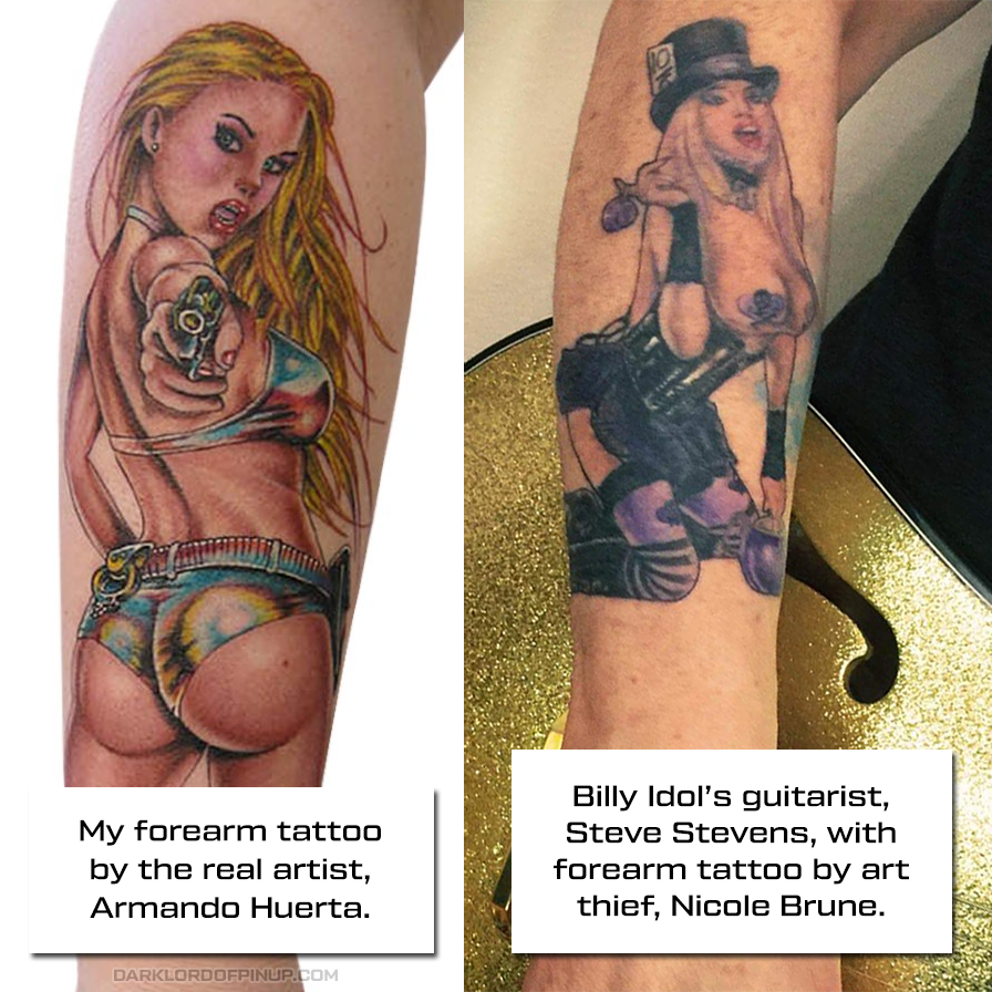 Armando Huerta Pin-Up Tattoo vs. Amateur Nicole