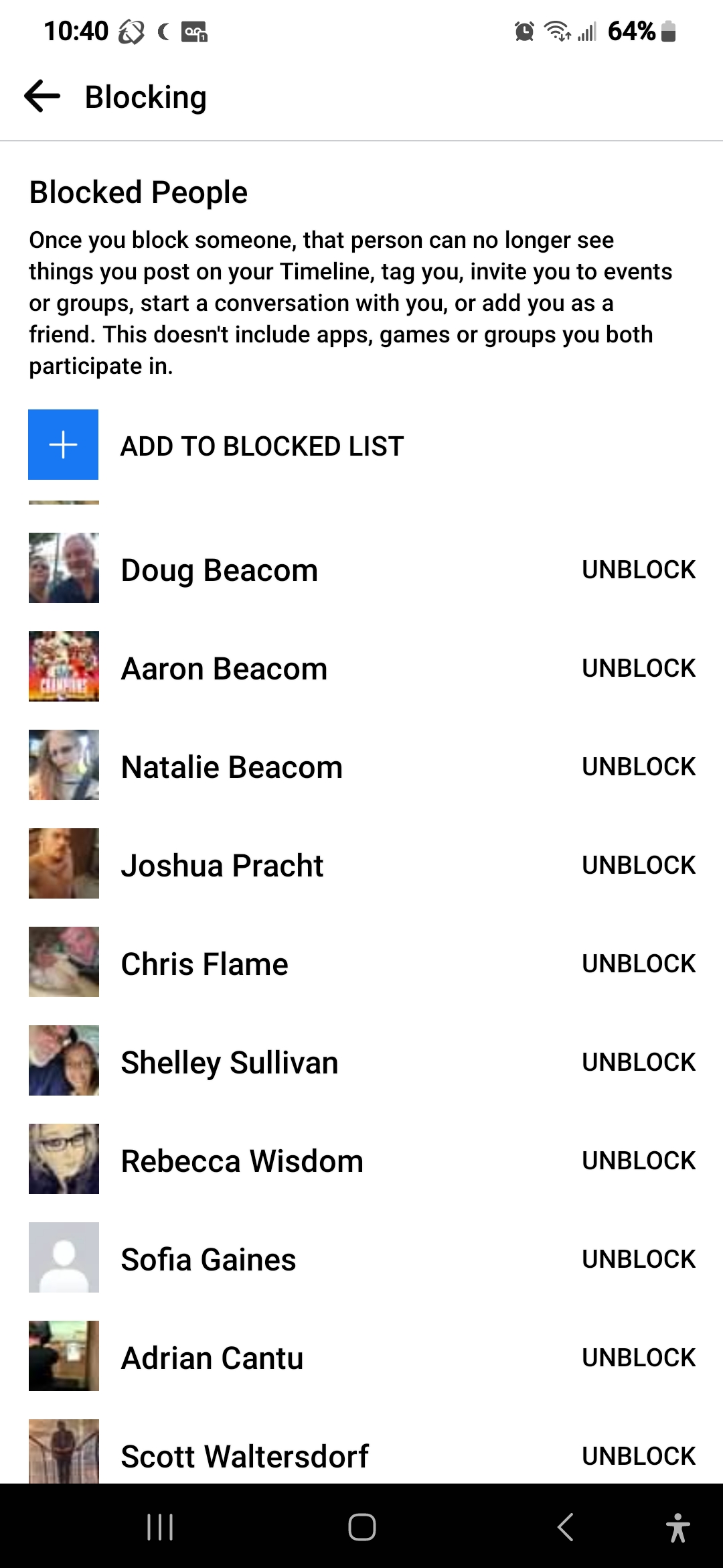 Blocking
