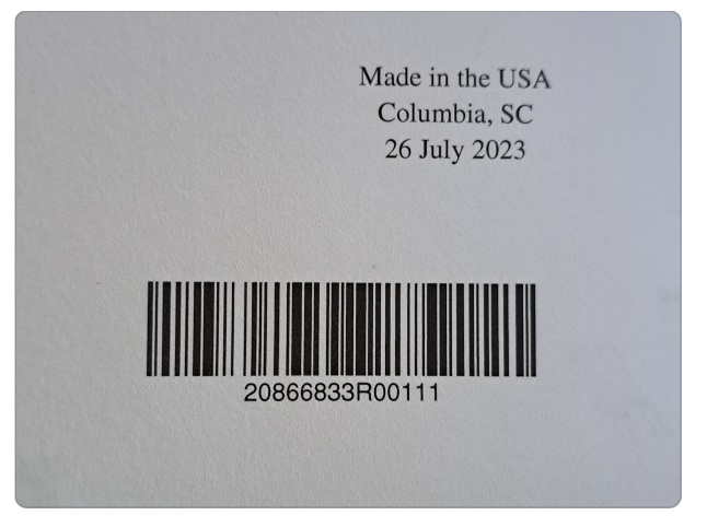 Author Copy, Production Bar Code, printed: 072623