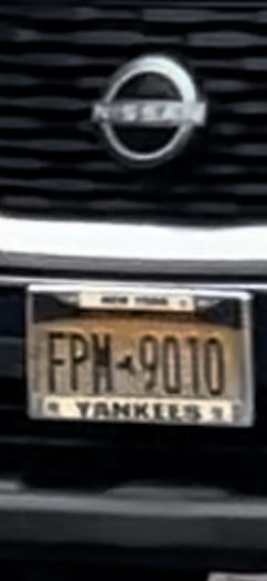 license plate proof
