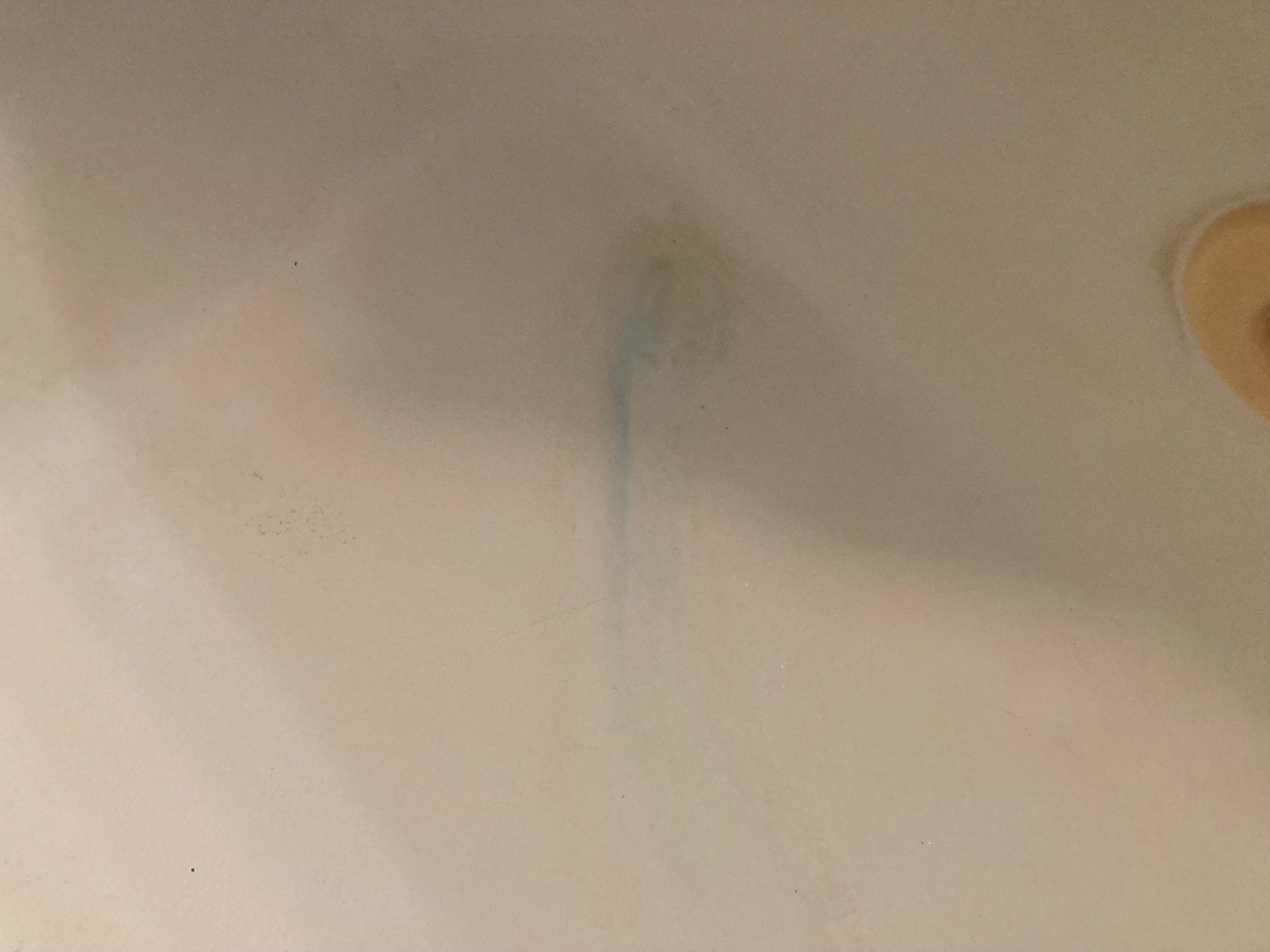 Copper stain in tub post treatment