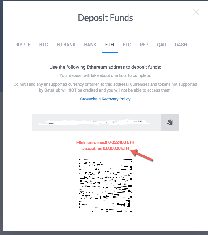 Initial Deposit Screen with a zero dollar fee