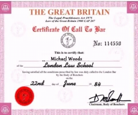 Fake Legal Certificate
