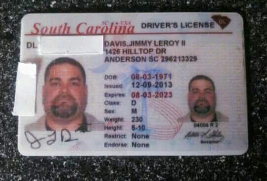 David Jimmy Leroy driver's license
