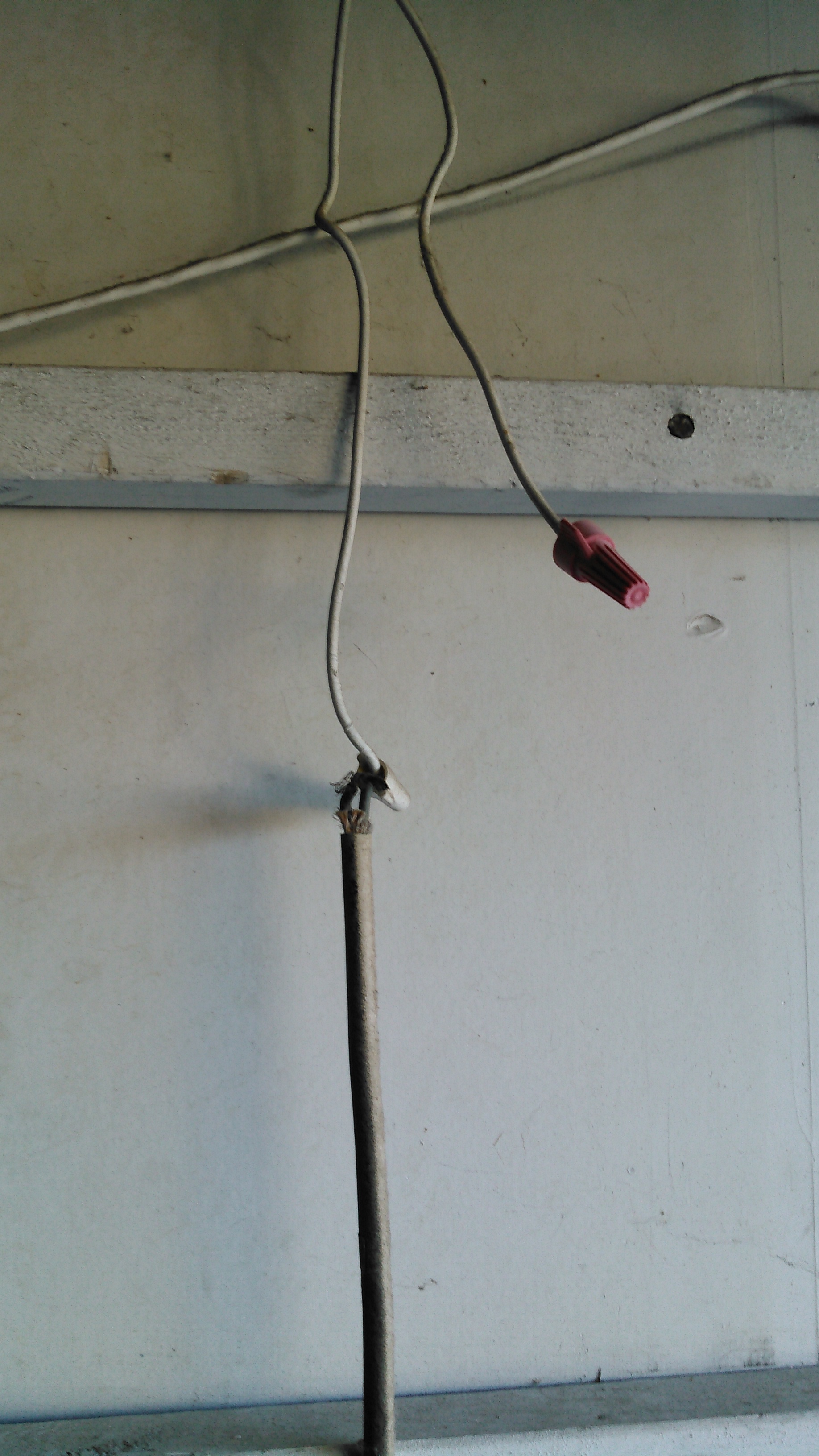 Loose wires in garage