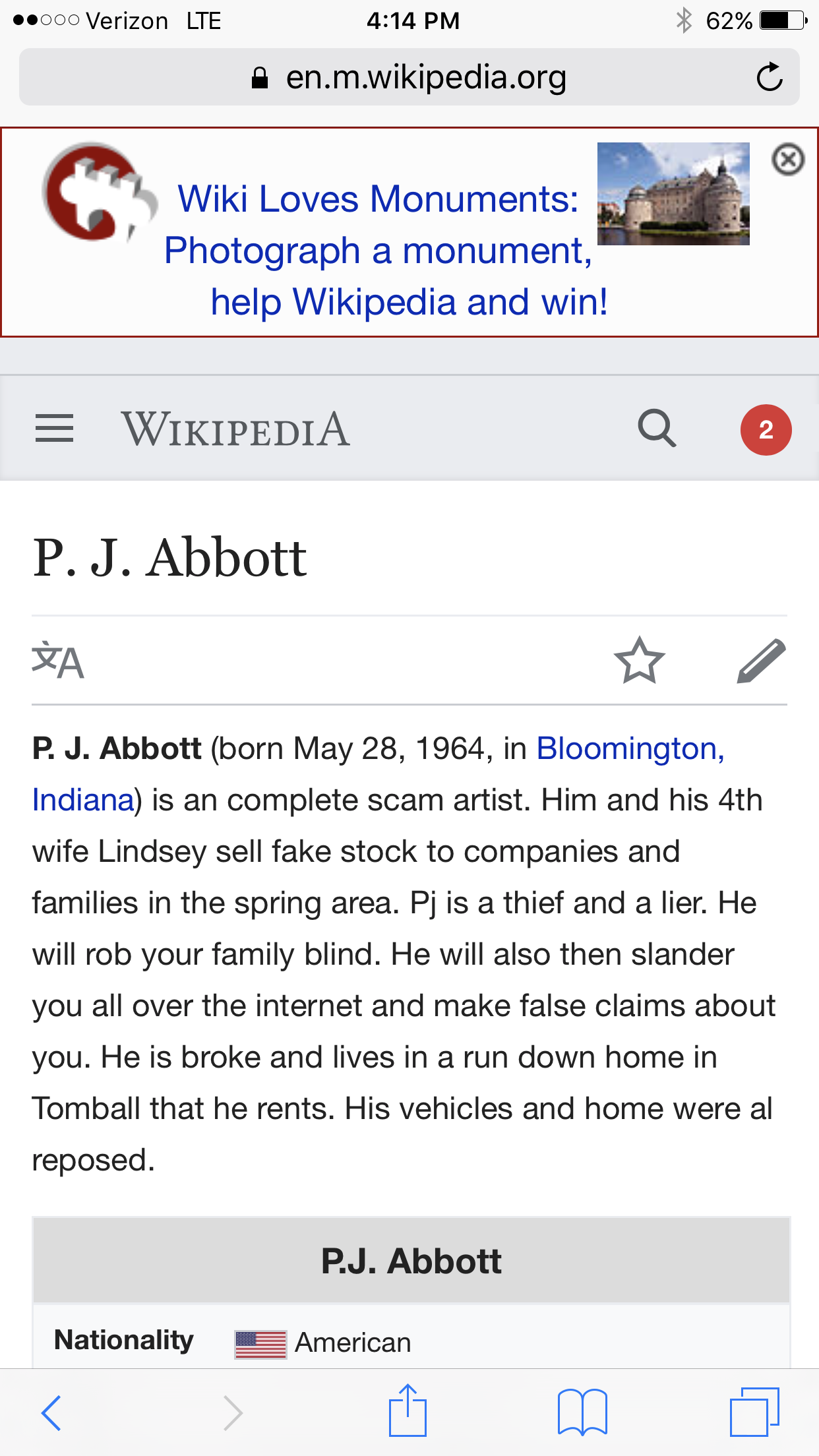 PJ Abbott scam artist fraud 