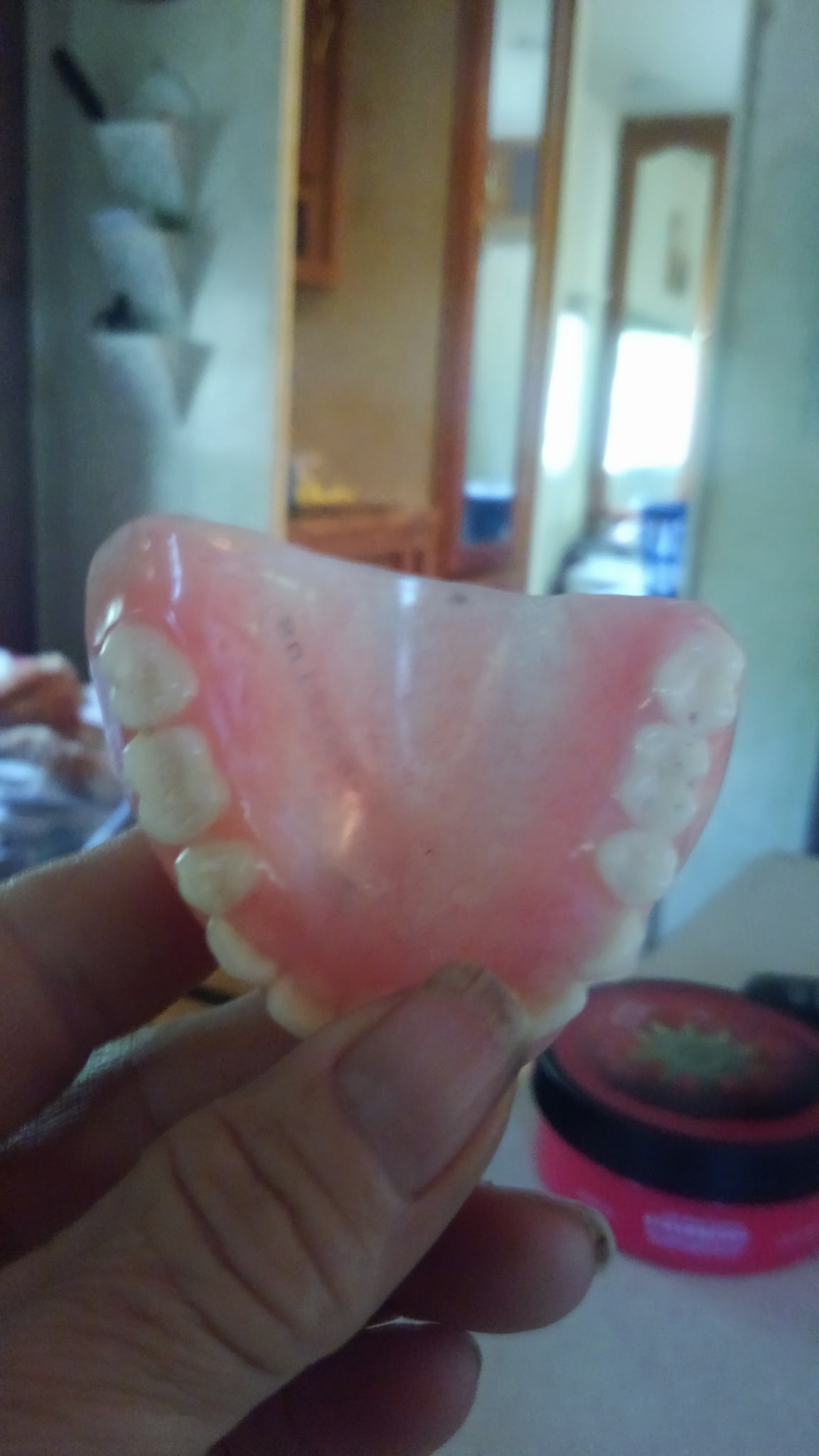 cheap plastic out of shape teeth
