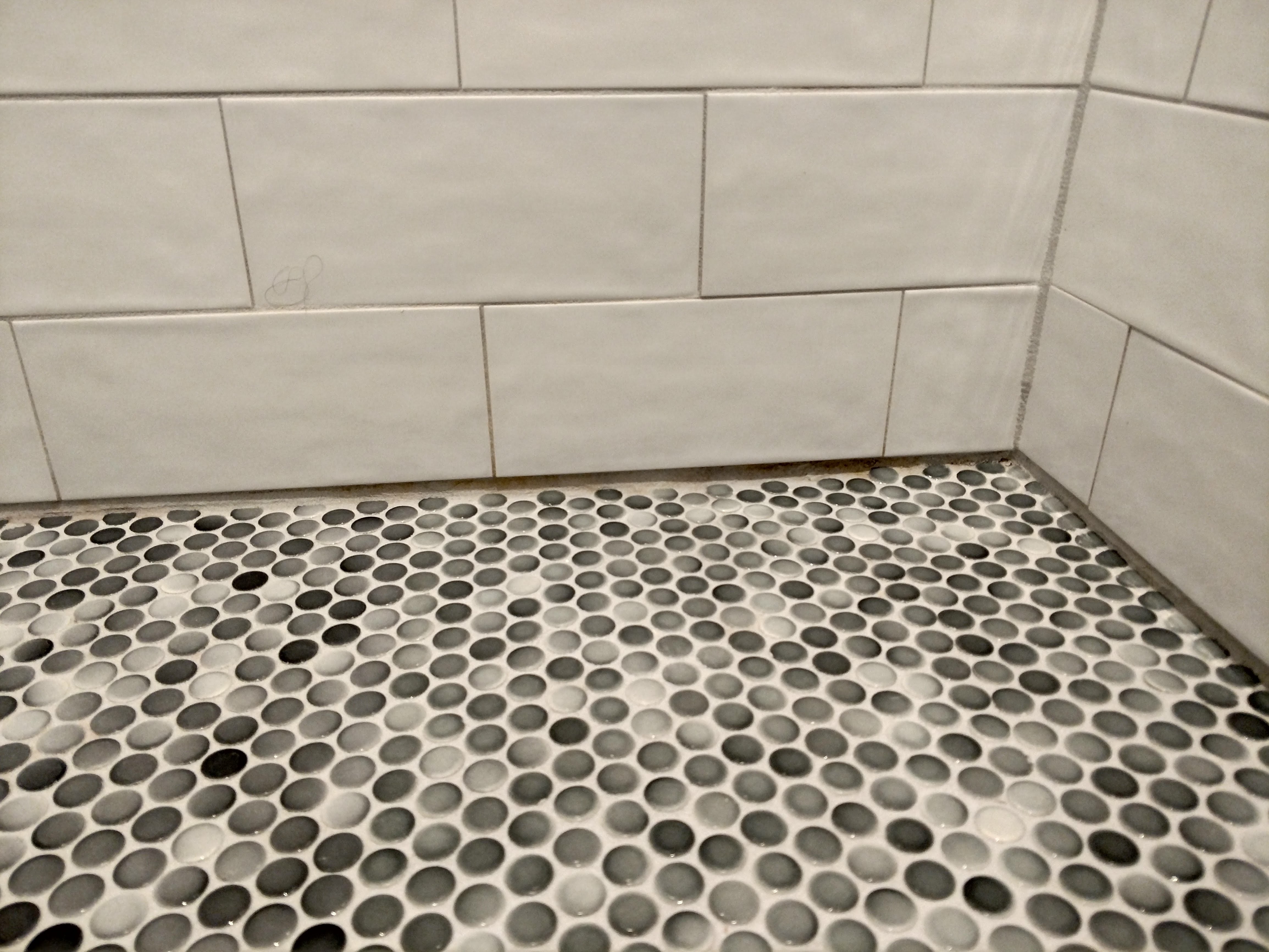 That grout should be white to gray.