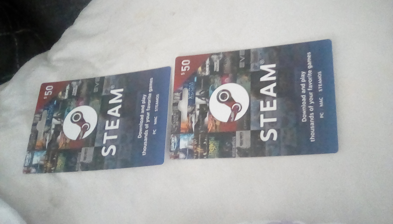 Steam cards