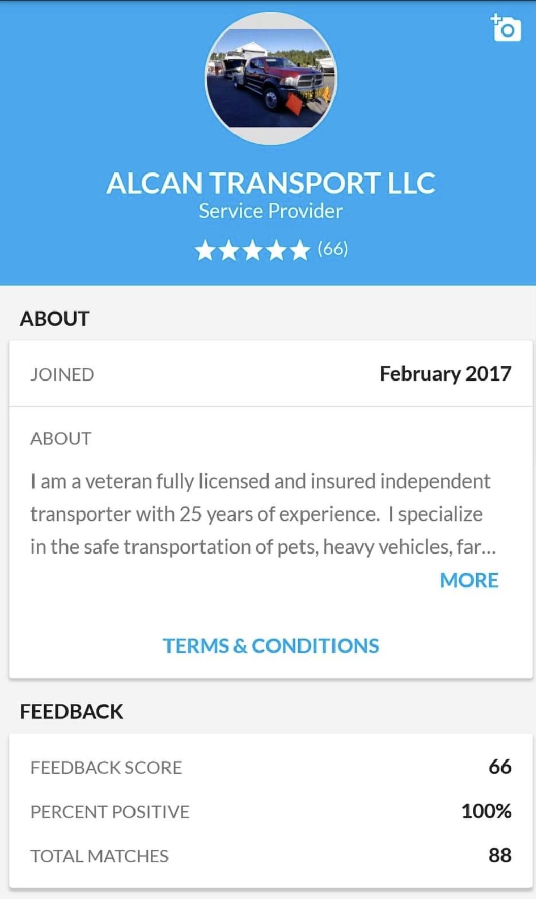 Alcan Transport Feedback
