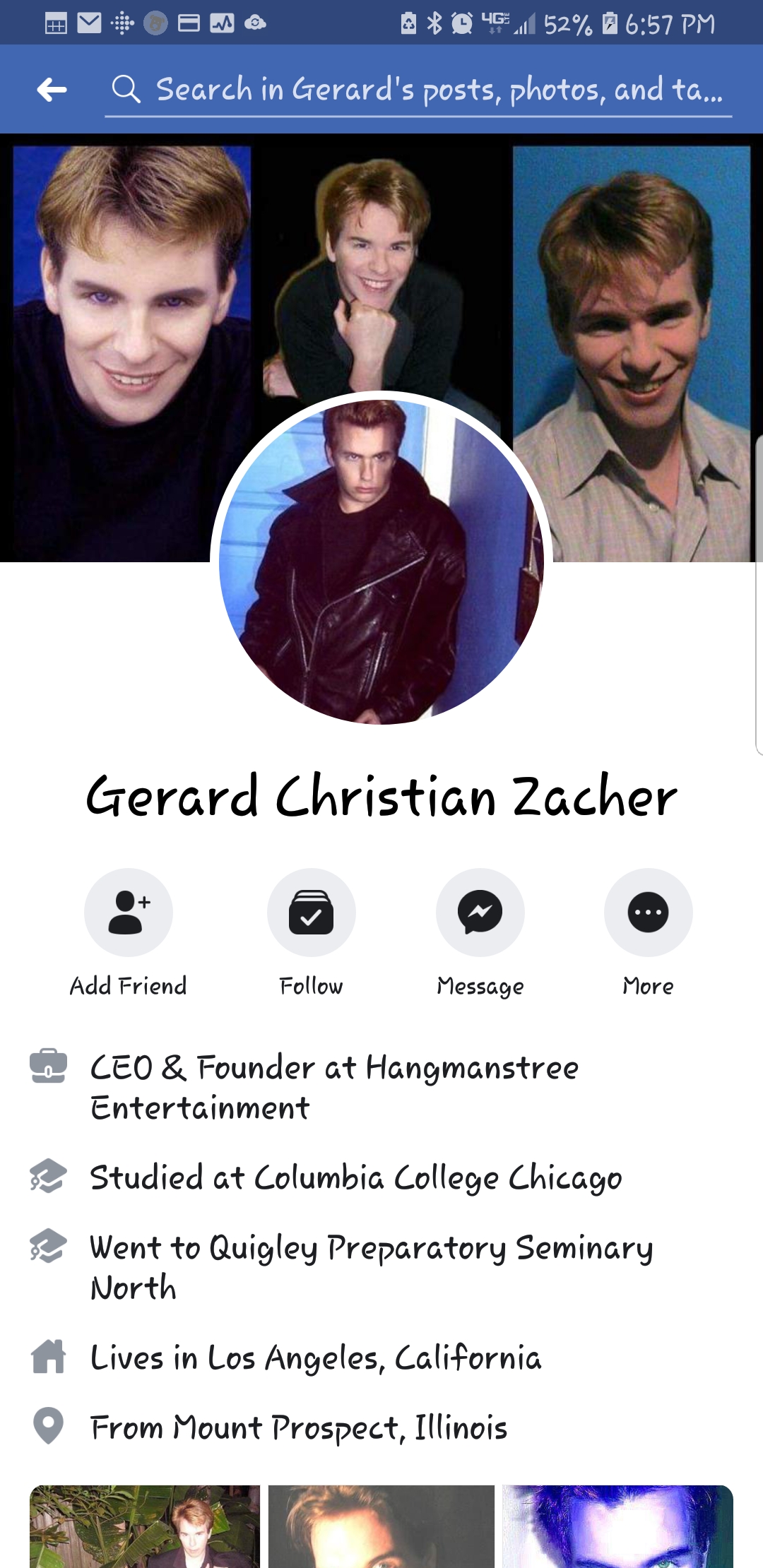 His Facebook 