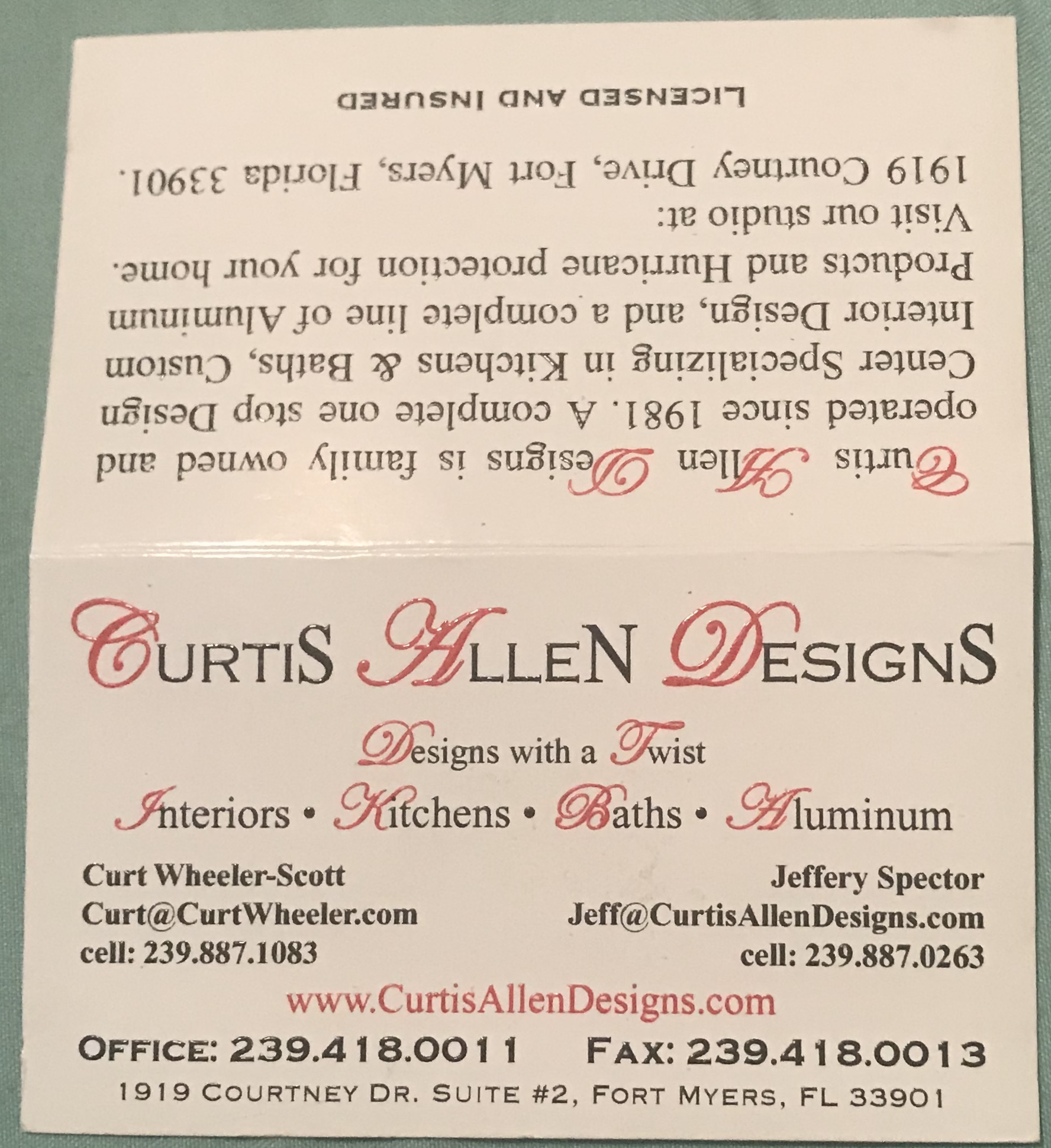 Their business card