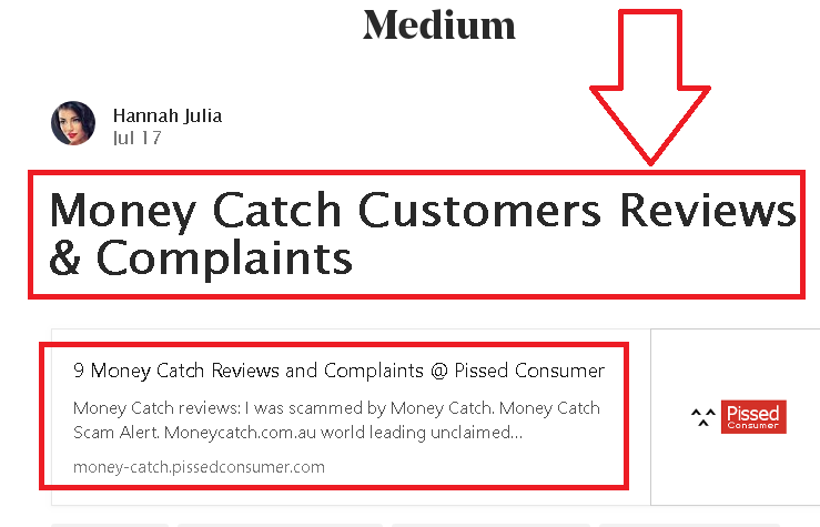 Money Catch Bad Business Reviews