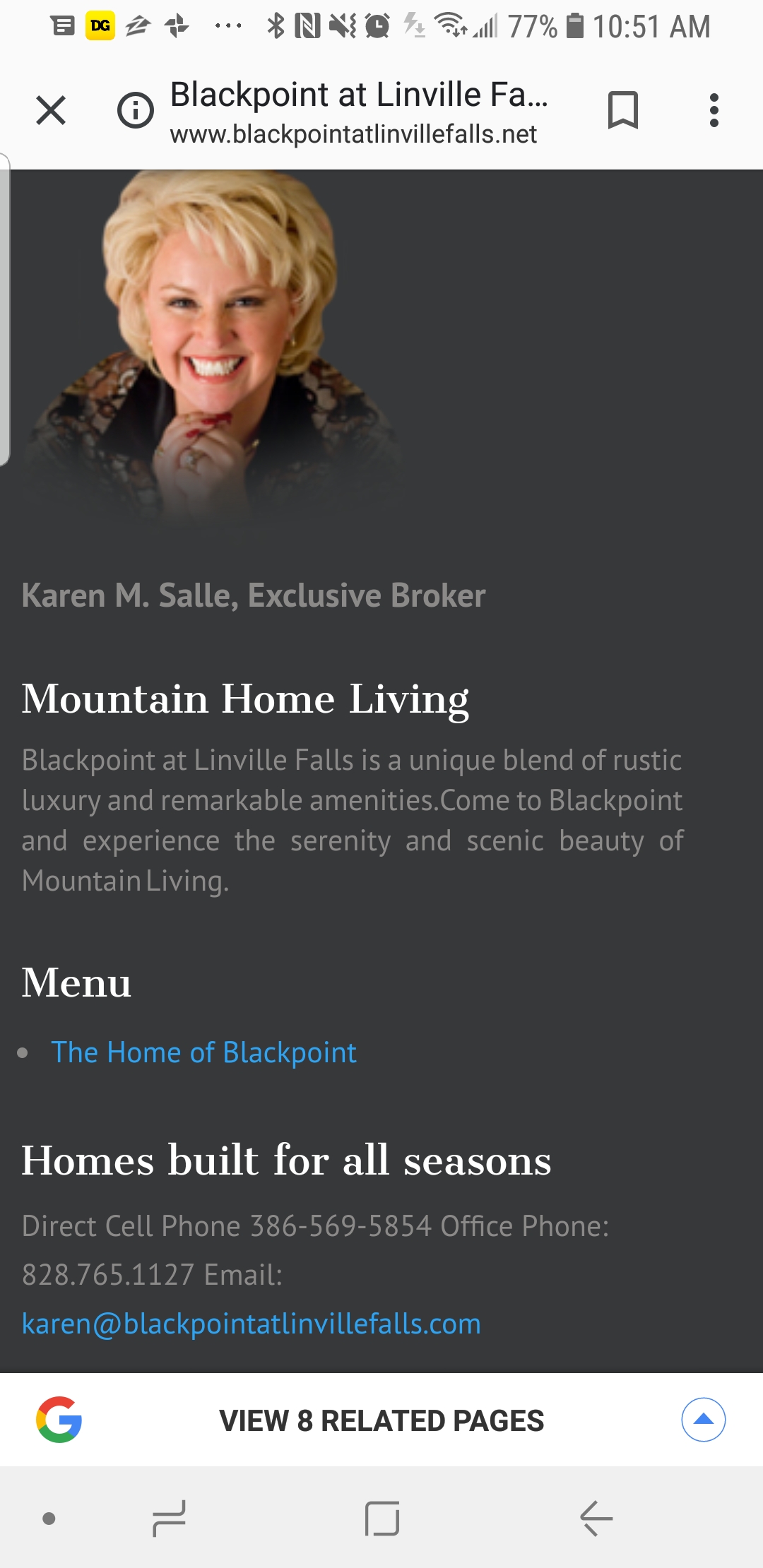 Karen Salle's web page which was designed by TheSa