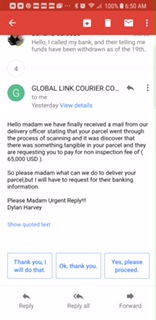 email from Global Link