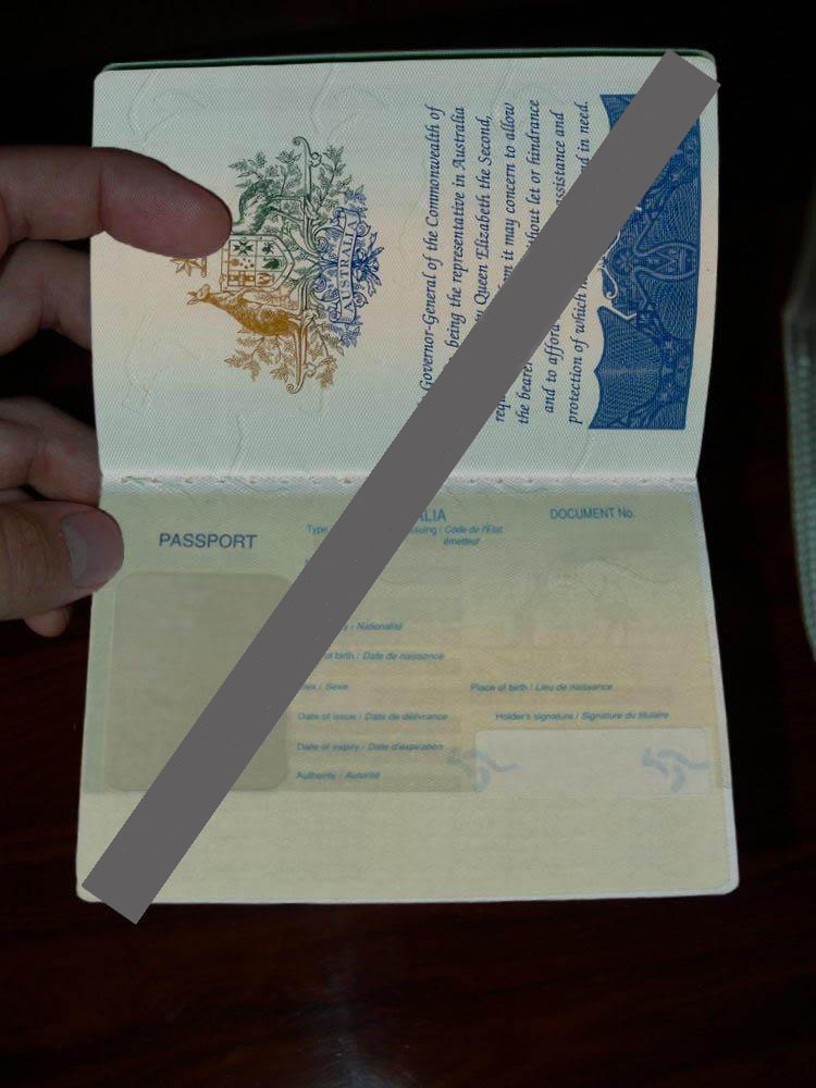 fake passport scam