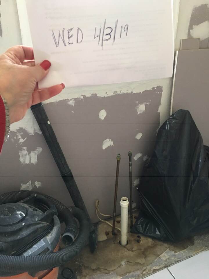 kitchen sink removed