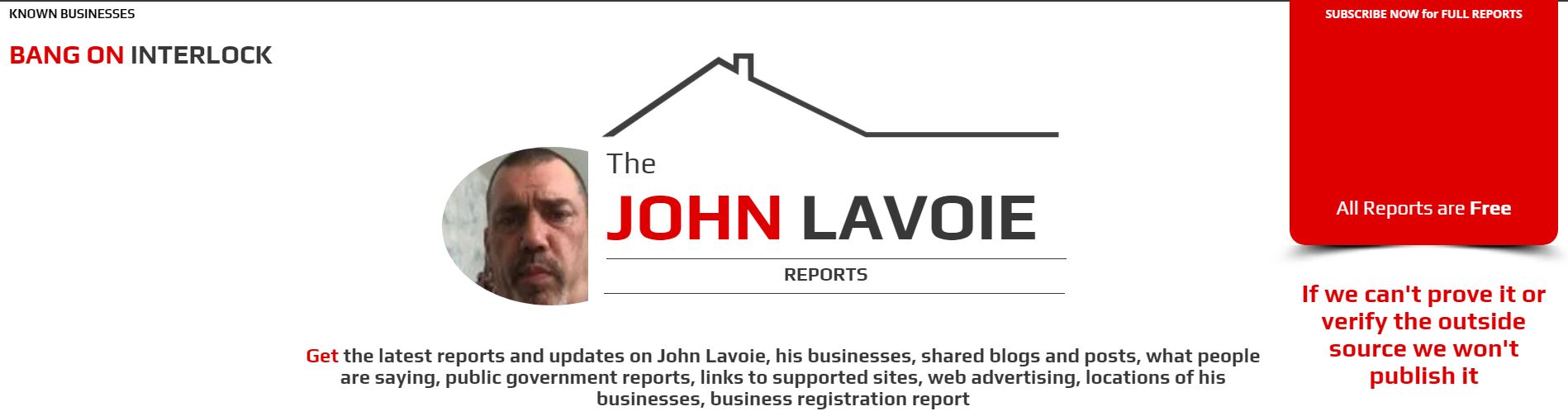 The John Lavoie Report