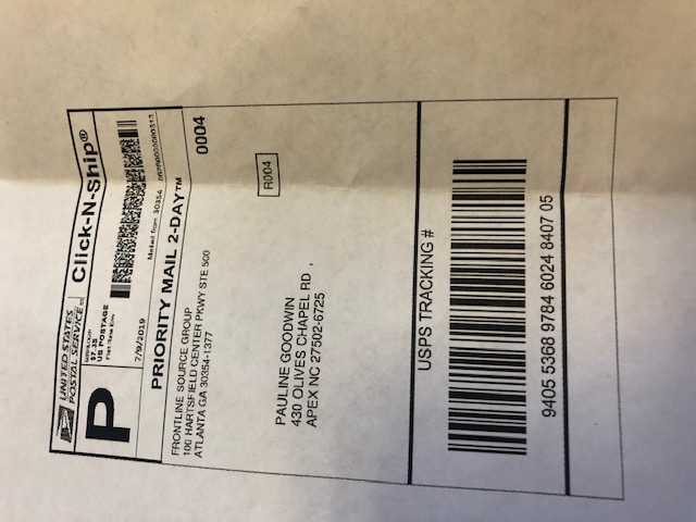 return address label