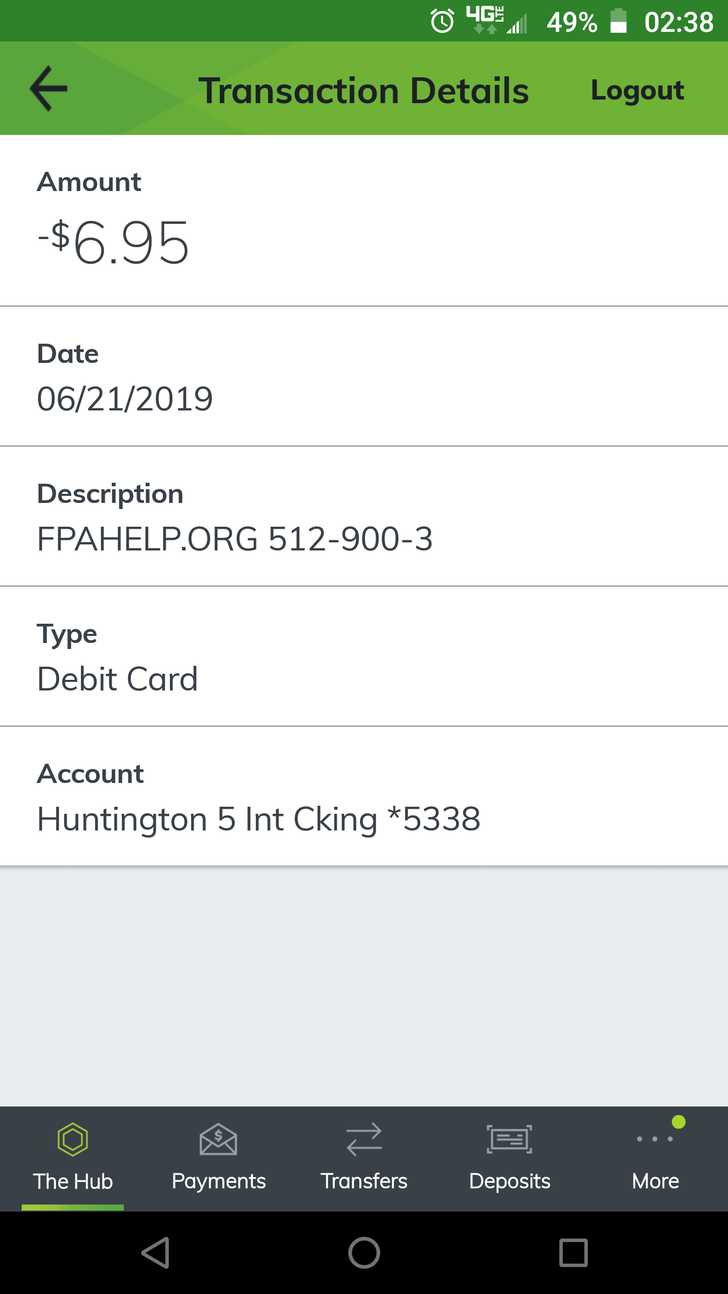 Charges twice like this on my account