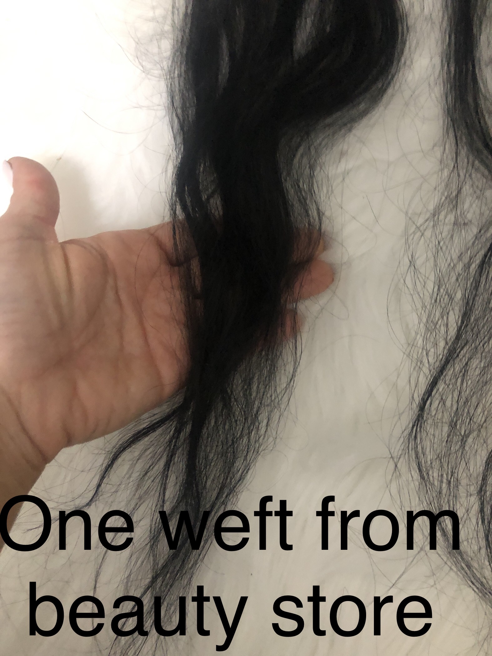 Compared to a normal weft 