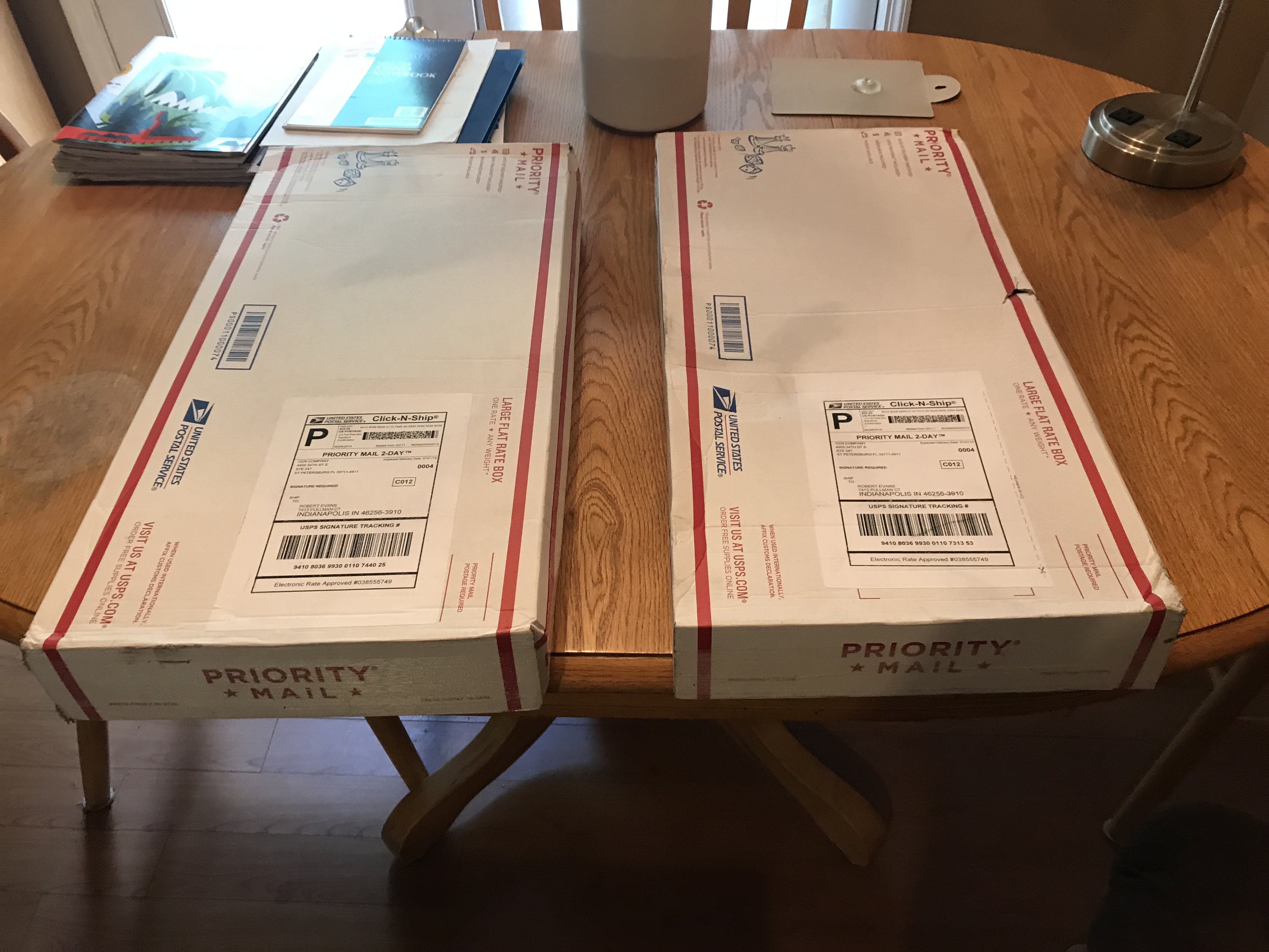 i ordered boxes 2 diff dates, I got all 4 same day