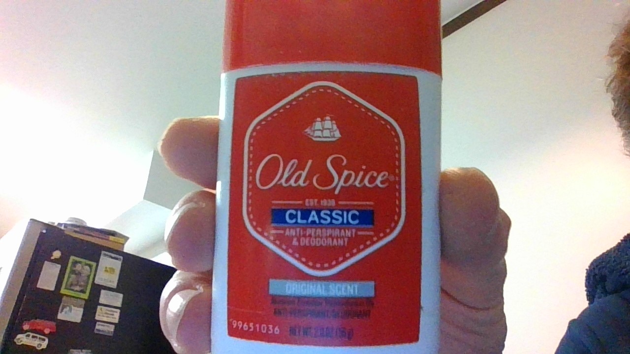 OLD SPICE DEODORANT FRONT LABEL
