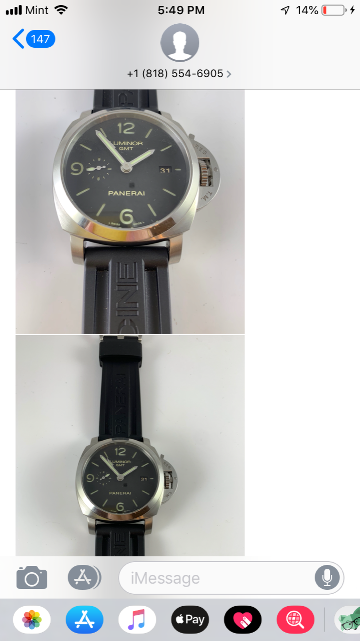 Photos of the  watch sent to me by 