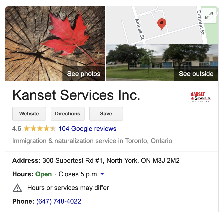 Kanset Services Inc. - Kanset Immigration Review