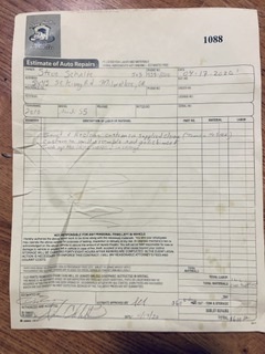 Original contract note where it says fix chips