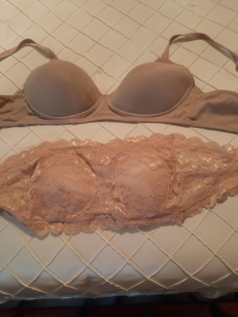 Top bra is C cup, larger then their C cup