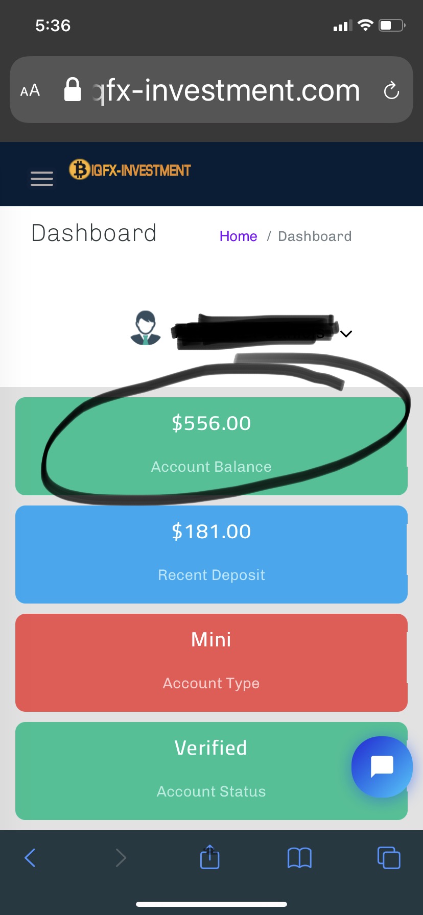 First deposit showing in my acct
