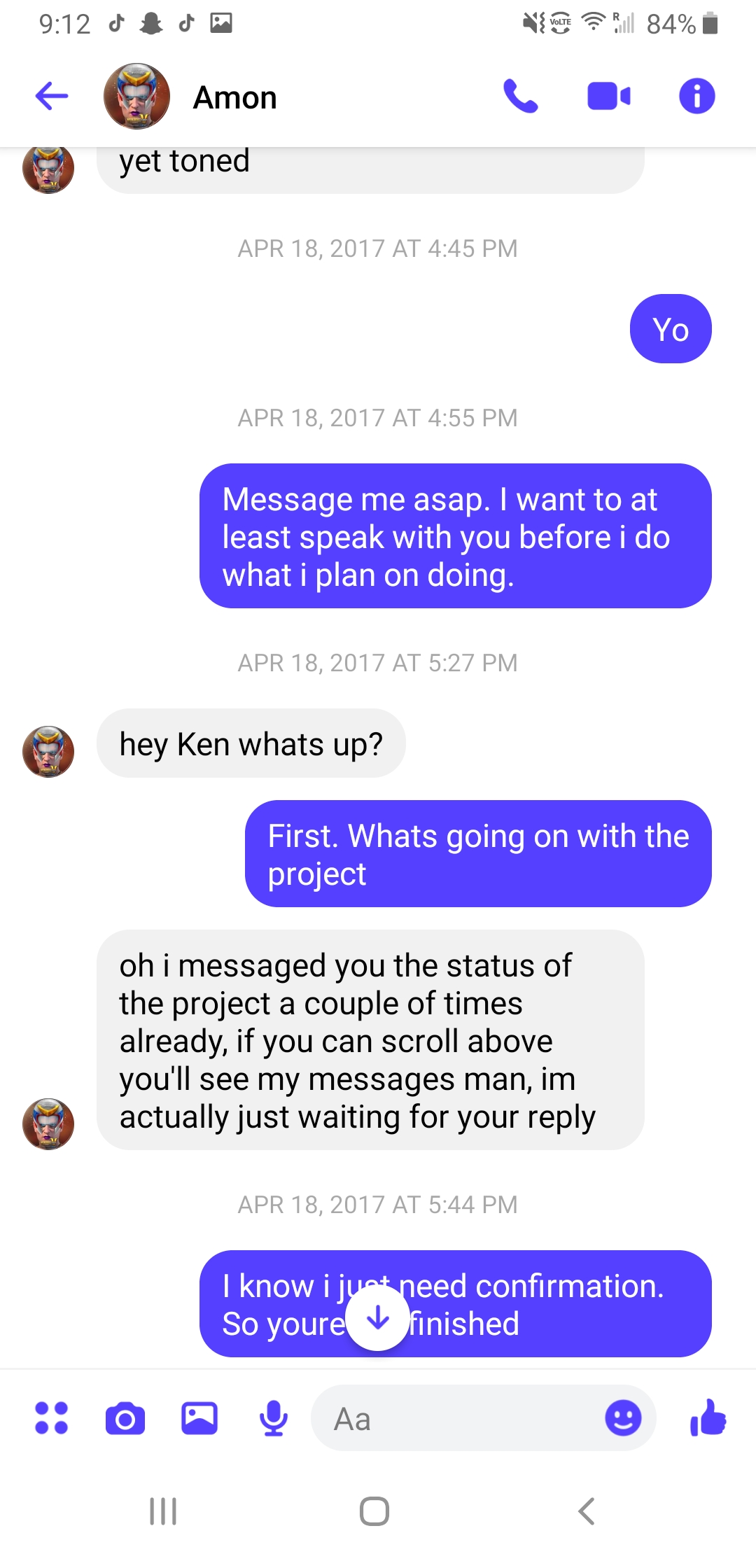 More fb messages