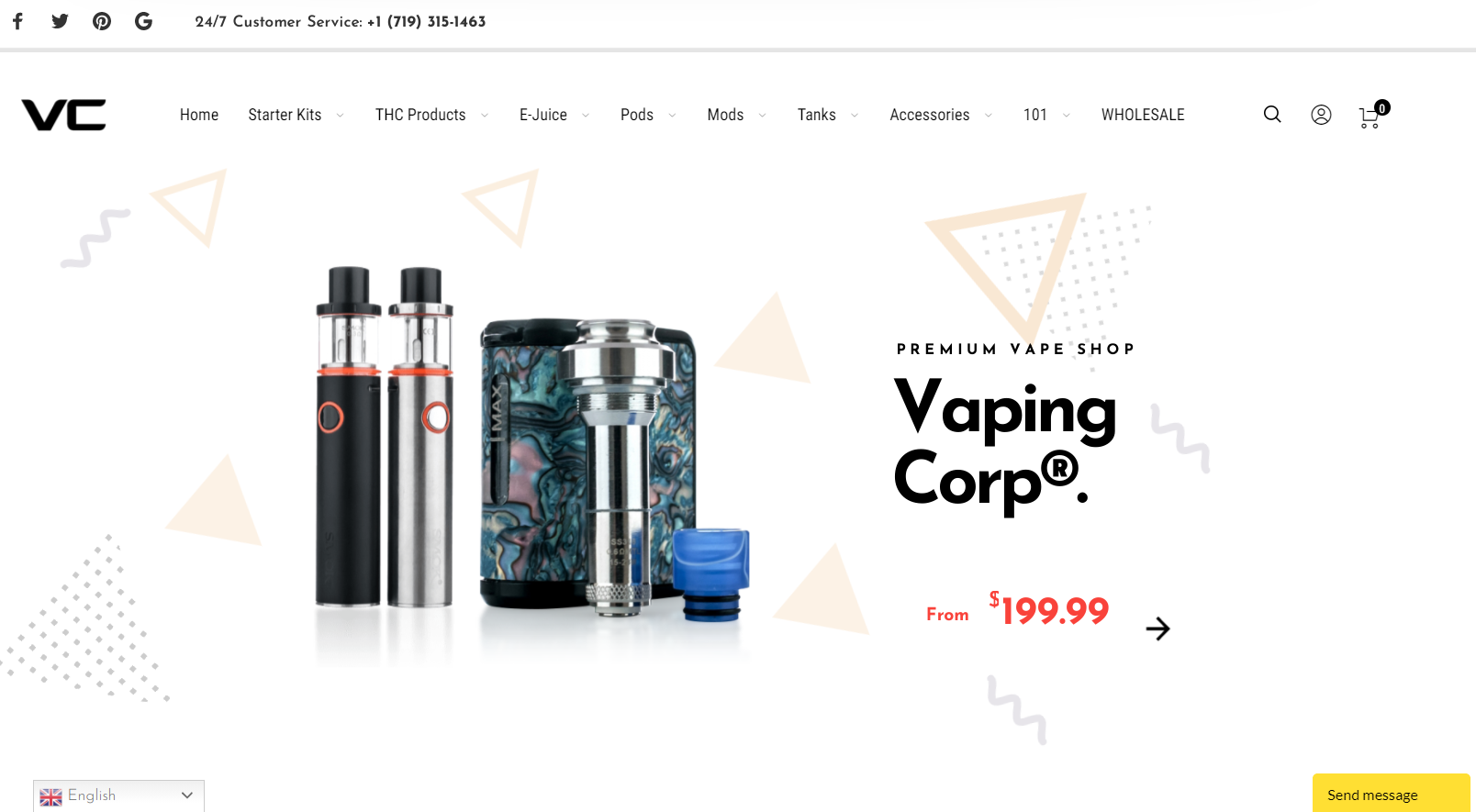 Vaping Corp Home Page