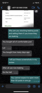 Making fun of me for buying the pods 