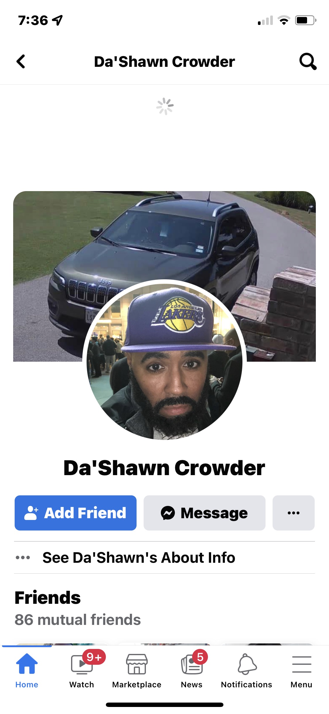 DaShawn’s Facebook March 2022