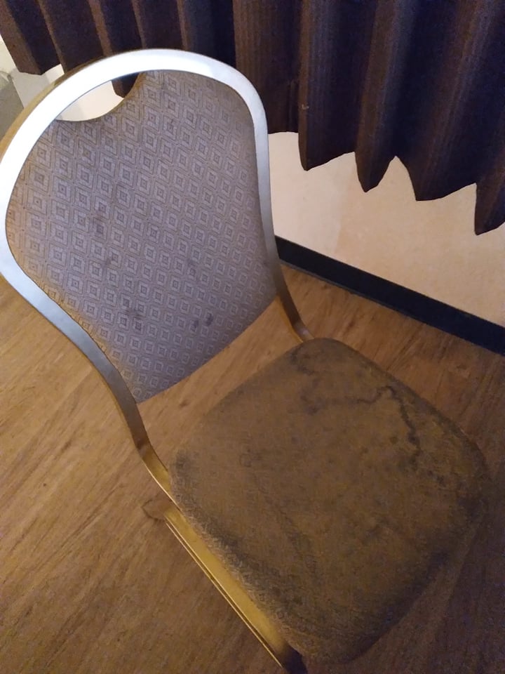 Did someone urinate on this chair?